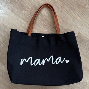 Mama Black and Brown Tote Bag